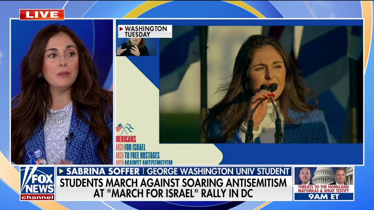 Student speaks at massive rally against antisemitism: ‘Our spirit us unbroken’